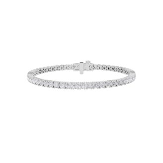 8Cttw Round Shaped Lab Grown Diamond (F/VS) Tennis Bracelet in 14K Gold
