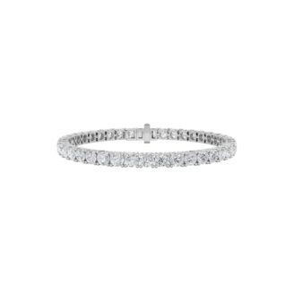 7Cttw Round Shaped Lab Grown Diamond Tennis Bracelet in 14K Gold (F/VS)