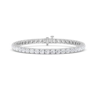 9Cttw Round Shaped Lab Grown Diamond (F/VS)  Bracelet in 14K Gold