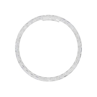 5Cttw Radiant Shaped Lab Grown Diamond (F/VS) East West Line Bracelet in 14K Gold