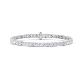 9.5Cttw Round Shaped Lab Grown Diamond (F/VS)  Bracelet in 14K Gold