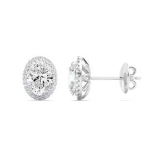 14K White Gold Earring KJ00151E.OV-1-21G