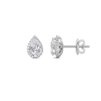 14K White Gold Earring KJ00151E.PS-3-21G