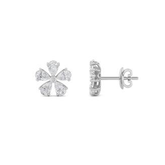 1.5Cttw Pear Shaped Lab Grown Diamond (F/VS)  Earrings in 14K Gold