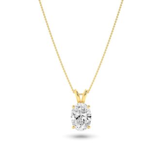 14K Yellow Gold Necklace KJ00066P.OV-3-22G