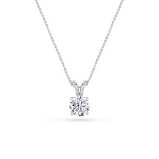 14K White Gold Necklace KJ00066P.RD-3-21G