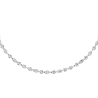 10Cttw Pear Shaped Lab Grown Diamond (F/VS) Necklace in 14K Gold