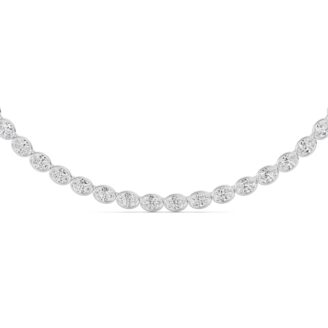 14K White Gold Necklace KJ01856N.OV-30-21F