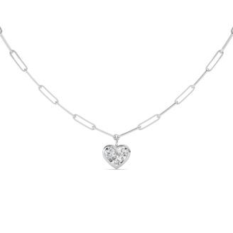14K White Gold Necklace KJ02901N.HS-4-21F