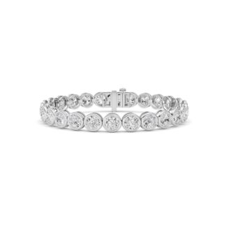 14K White Gold Bracelet KJ01856B.RD-15-21F