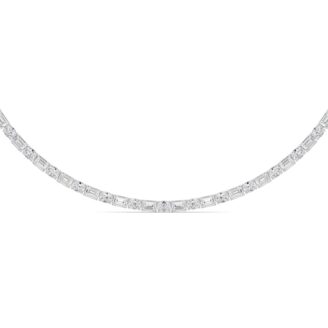 14K White Gold Necklace KJ02011N.EM-25-21F